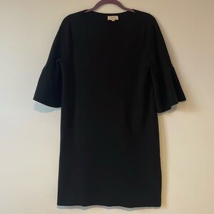 Loft Black Sweater Dress with Bell Sleeves